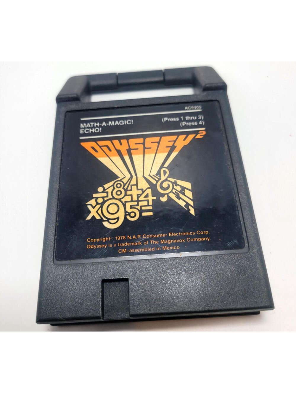 Math-a-Magic (Magnavox Odyssey 2, 1978) Game Cartridge